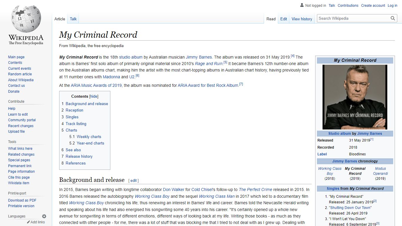 My Criminal Record - Wikipedia